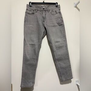 Old Navy Gray Slim Straight Jeans Versatile Style